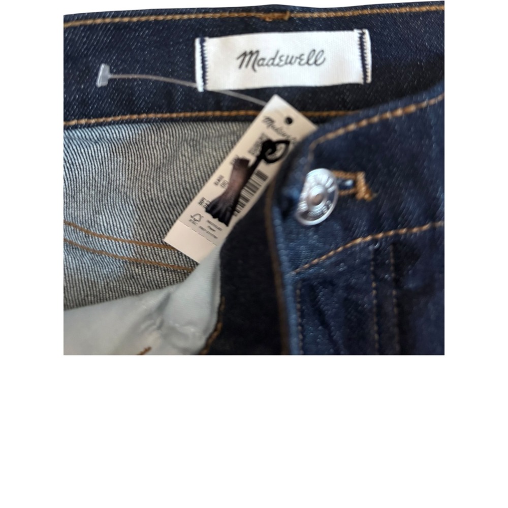 Madewell The Jules Slim-Straight Jean Dark Indigo Mid-Rise Ankle 6 28 NX990 NWT - Picture 5 of 9